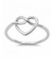 Womens Infinity Classic Sterling Silver