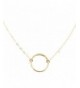 Circle Necklace Dainty Wild Moonstone