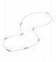 Zirconia Infinity Station Silver Necklace