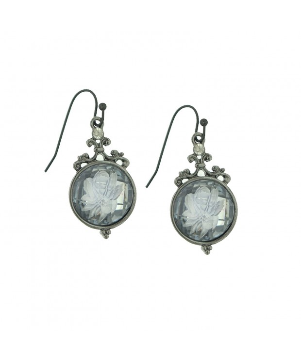 1928 Jewelry Boulogne Etched Earrings