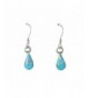 Handcrafted Tear drop Silver Stabilized Turquoise