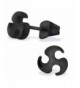 Stainless Viking Motion Symbol Earrings