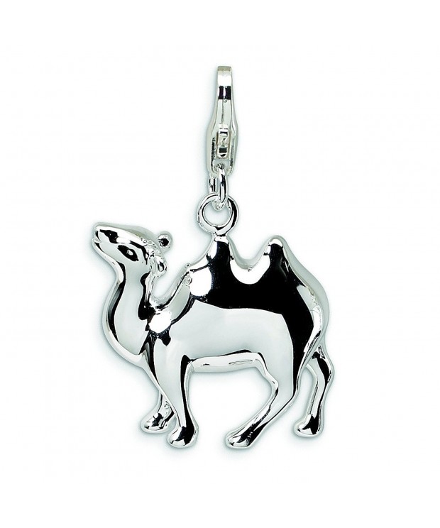 Sterling Silver Enameled Camel Lobster