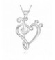 Sterling Simulated Zirconia Pendant Necklace