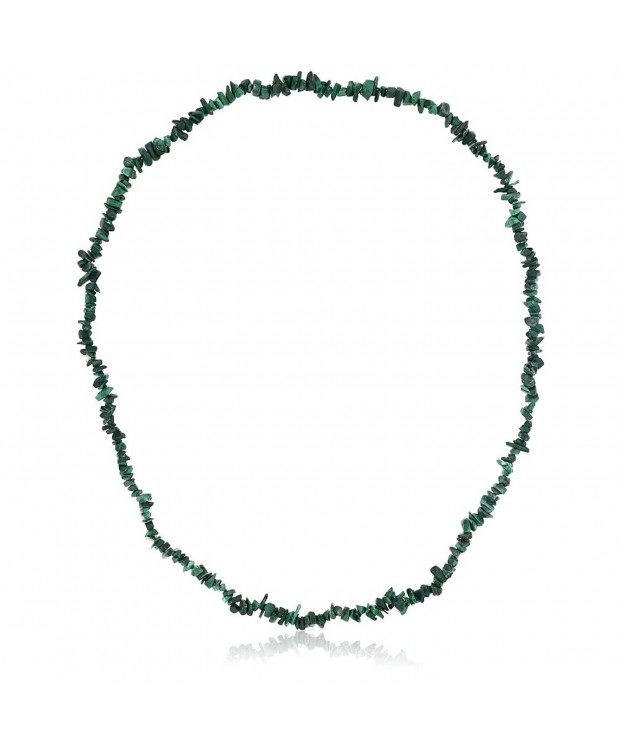 447 00 Carat Malachite Chip Necklace