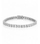 Rhodium Plated Zirconia Tennis Bracelet