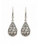 EXCEED Filigree Teardrop Dangling Earrings