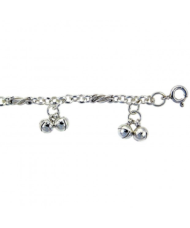 Sterling Silver Double Jingle Anklet