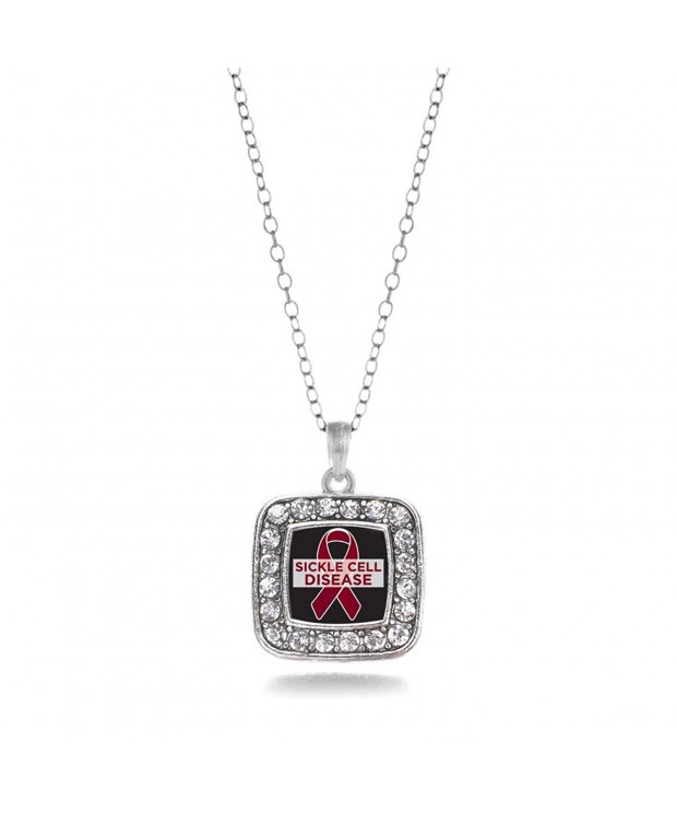 Awareness Classic Silver Crystal Necklace