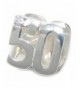 Solid Sterling Silver Number Crystal