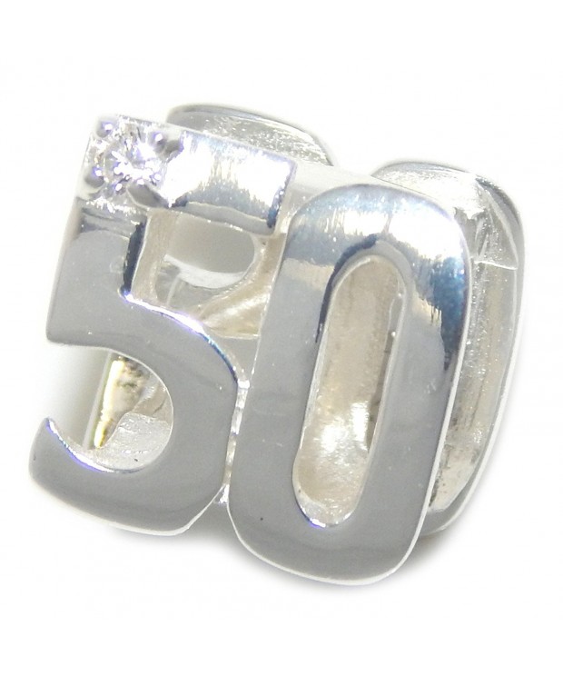 Solid Sterling Silver Number Crystal