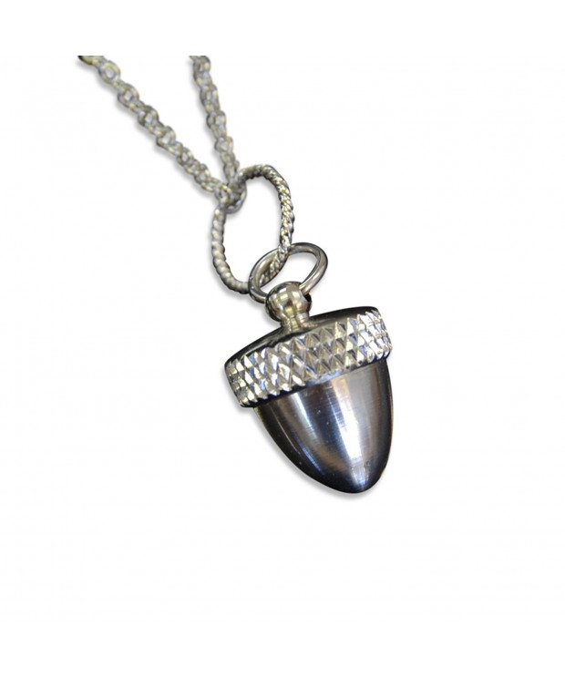 Stainless Steel Capsule Pendant Necklace