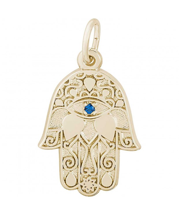 Rembrandt Hamsa Charm Plated Silver