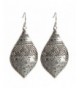 Bohemian Hammered Engraved Silver Earrings