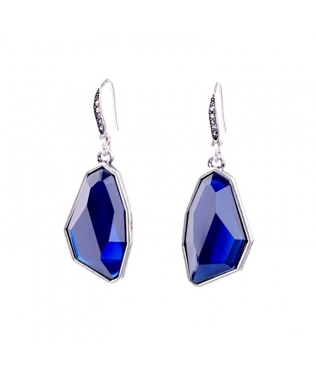 Gemstone Sapphire Bridesmaid Earrings Dangling