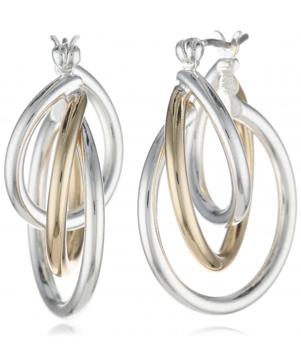 Napier Classics Two Tone Twisted Earrings