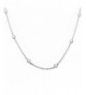 Sterling Silver Zirconia Pendant Necklace