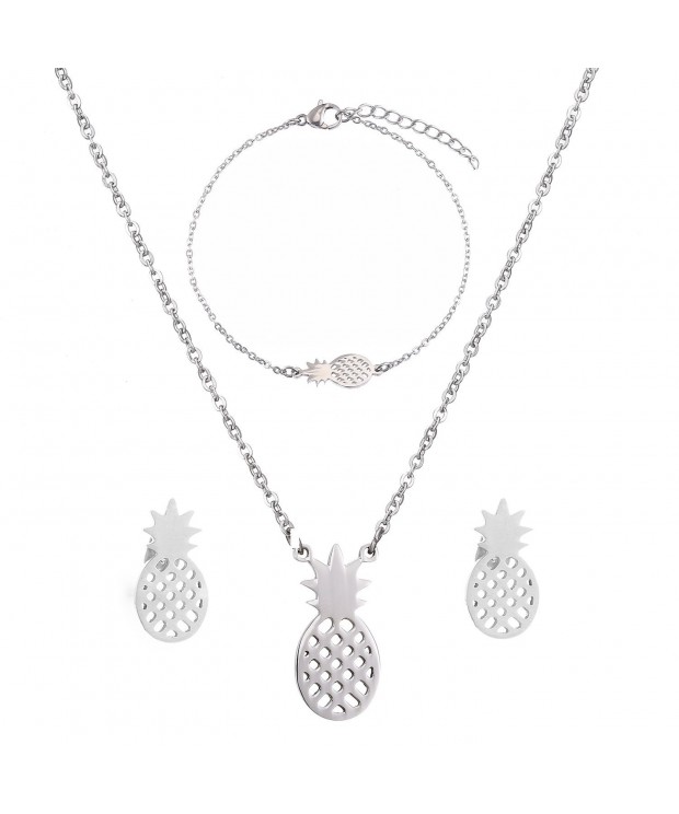 SKQIR Stainless Pineapple Set Silver