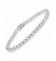 Sterling Silver Brilliant Cut Tennis Bracelet