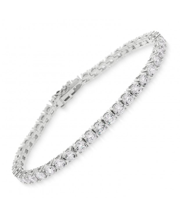 Sterling Silver Brilliant Cut Tennis Bracelet