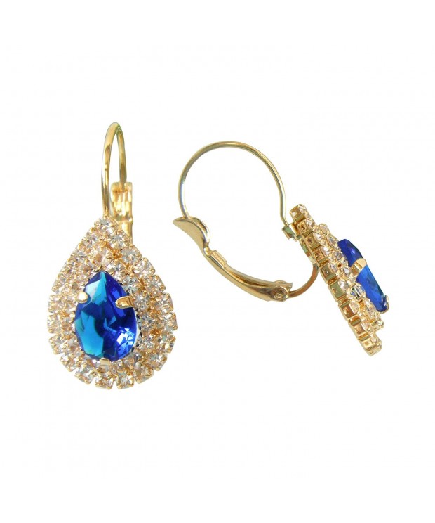 Navachi Crystal Az2678e leverback Earrings