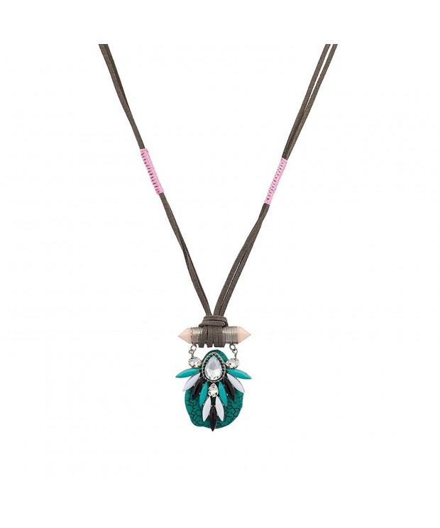 Lux Accessories Turquoise Teardrop Statement