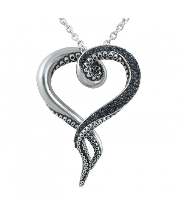 Controse Silver Toned Stainless Tentacle Necklace