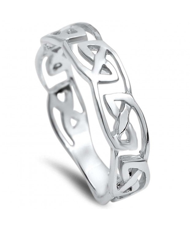 Celtic Design Band Sterling Silver