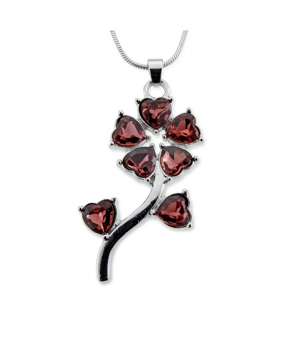 Crystal Silver Tone Necklace Jewelry Valentine