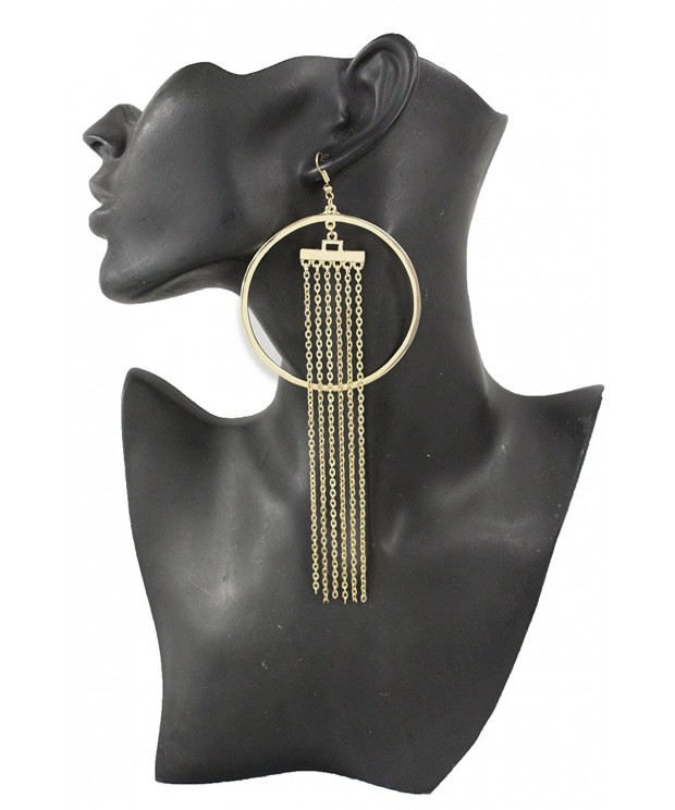 Women Fashion Earrings Chains Fringes