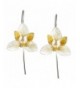 Cultured Freshwater Orchid Sterling Earrings