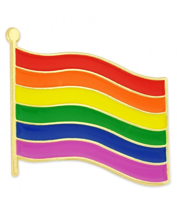 PinMarts Rainbow Pride Enamel Lapel