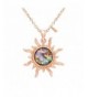 MANZHEN Fashion Sunflower Pendant Necklace