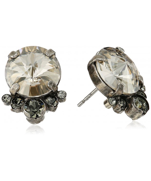 Sorrelli Antique Silver Crystal Earrings