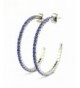 Elegant Swarovski Crystal Earrings Silver Tone
