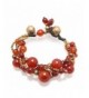 Natural Carnelian Gemstones Strands Bracelet