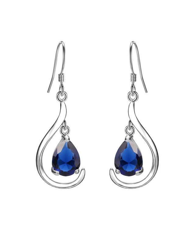 EVER FAITH Sterling Teardrop Earrings