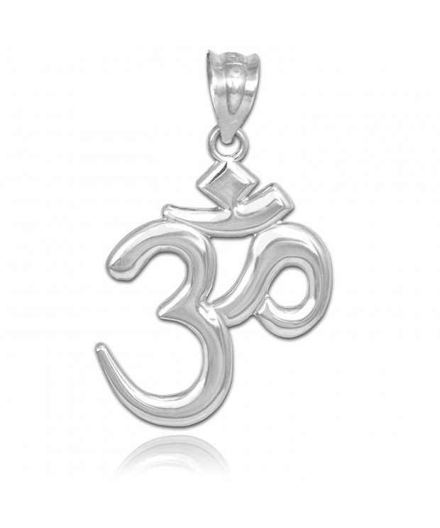 Solid Sterling Silver Meditation Pendant