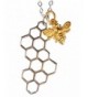 Plated Sterling Honeycomb Necklace Standard