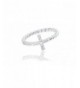 NYC Sterling Womens Zirconia Sideway