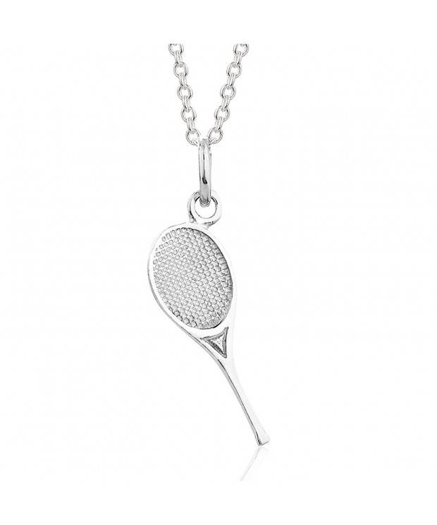 Sterling Silver Tennis Pendant Necklace