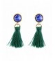 Peony T Womens Gemstone Tassel Earrings