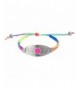 Divoti Engraved Rainbow Macrame Bracelet