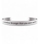 Braver Believe Stronger Inspirational Bracelet