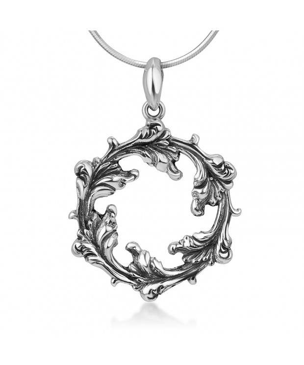 Sterling Filigree Vintage Pendant Necklace