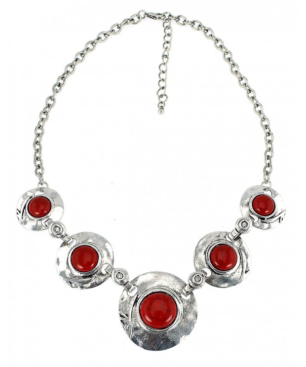 Graduated Precious Reconstituted Stones Necklace