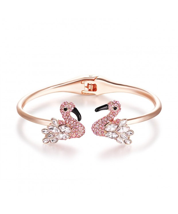 Paitse Jewelry Crystal Flamingo Bracelet