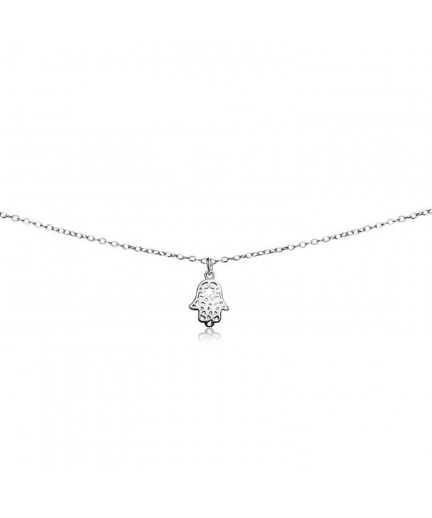 Sterling Silver Fatima Dainty Necklace