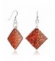 Sterling Silver Painted Murano Earrings