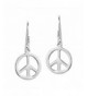 Peace Sterling Silver Dangle Earrings